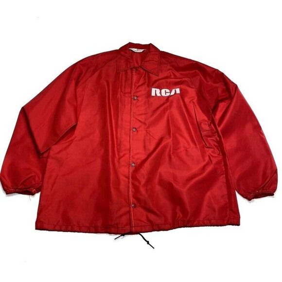 VTG RCA Victor Record Label Snap Jacket L Duckster Sportswear Radio Music‎ 1960s - Picture 1 of 5